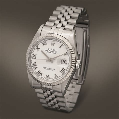 acciaio rolex datejust numeri romani|rolex datejust 36 mm.